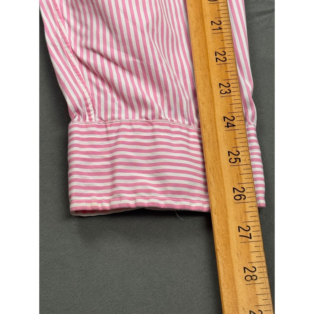 Ralph Lauren Polo XXL Custom Fit Pink White Stripe Cotton Button Down Shirt Mens - Picture 11 of 15